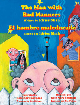 The cover for the English-Spanish version of The Man with Bad Manners