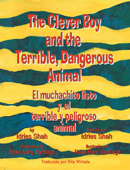 The cover for El muchachito listo y el terrible y peligroso animal/The Clever Boy and the Terrible, Dangerous Animal